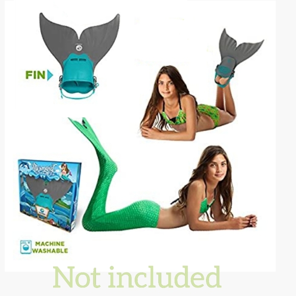 3 piece swimming mermaid set yellow - Picture 7 of 8